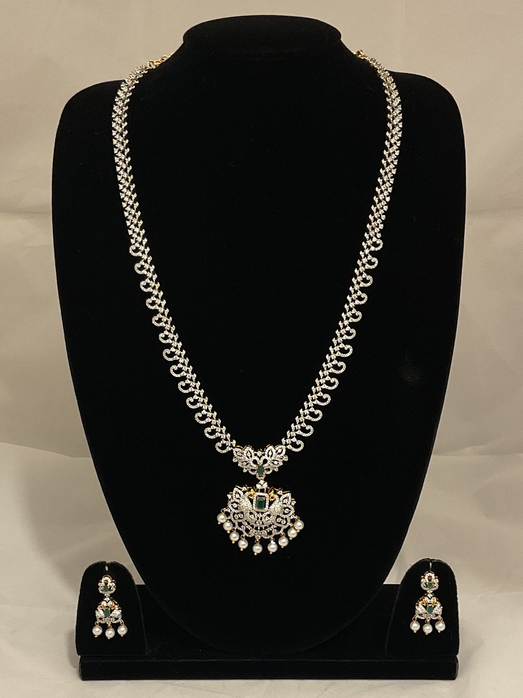 Zircon necklace -0873