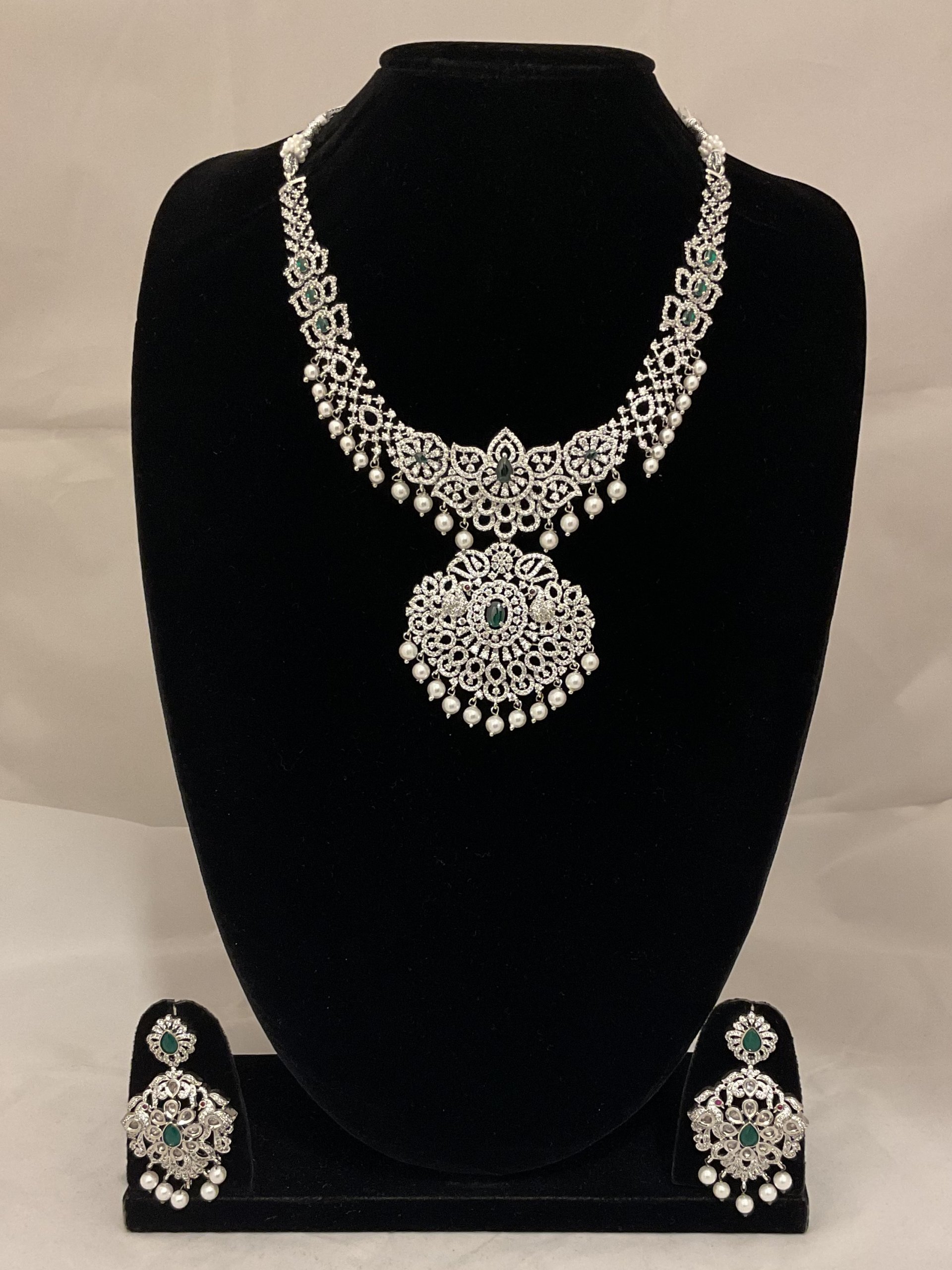 Zircon Stone Necklace-0077
