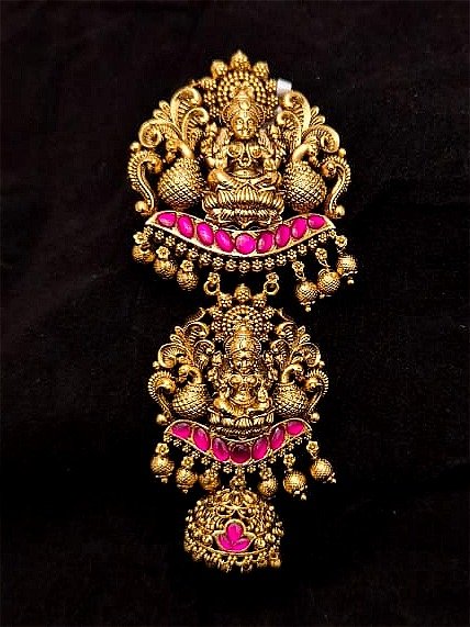 Antique Hair Brooch AHB-AQ-017