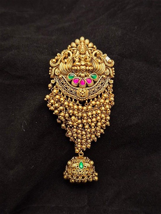 Antique Hair Brooch AHB-AQ-003