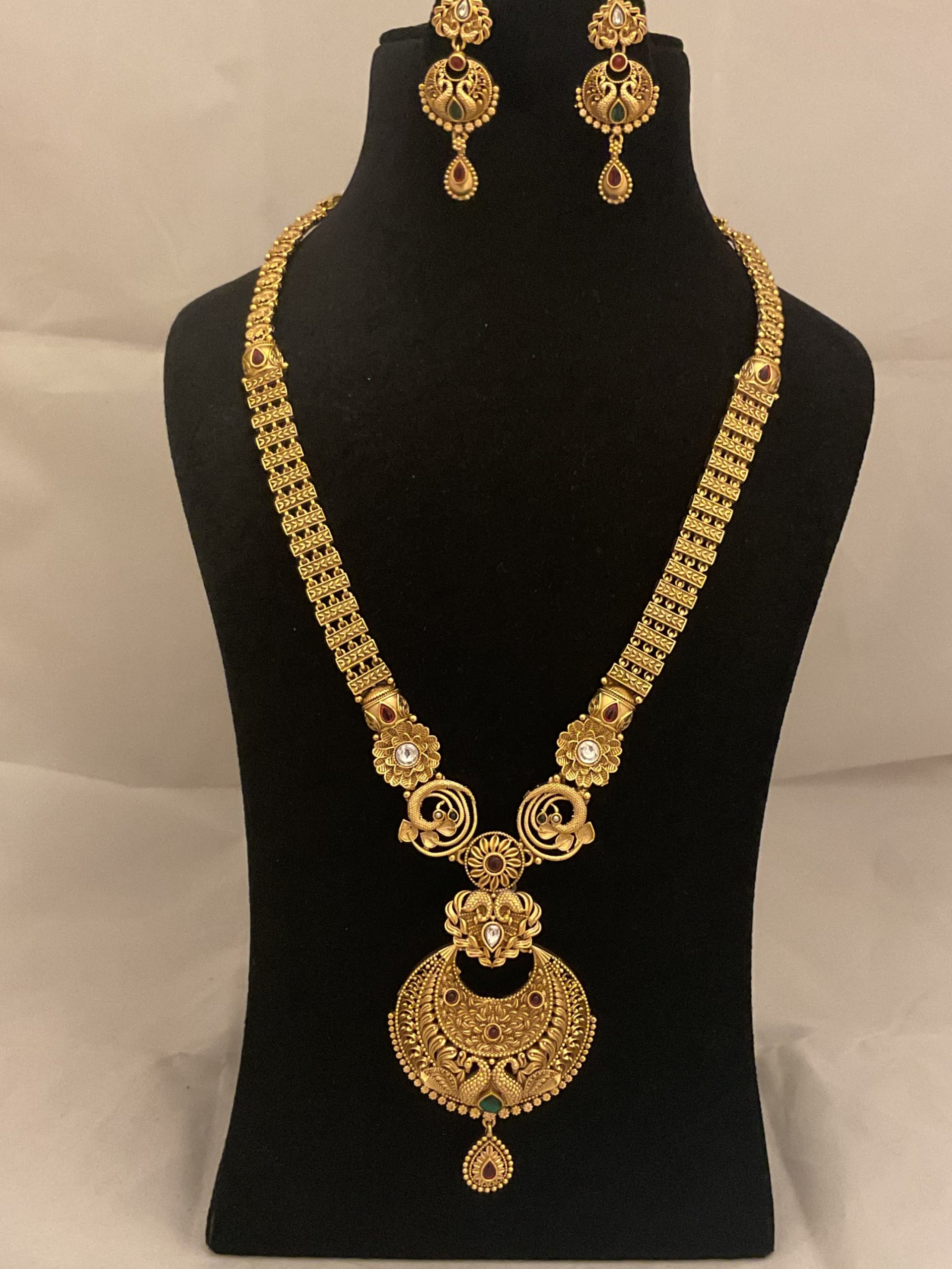 Matte long Necklace-004