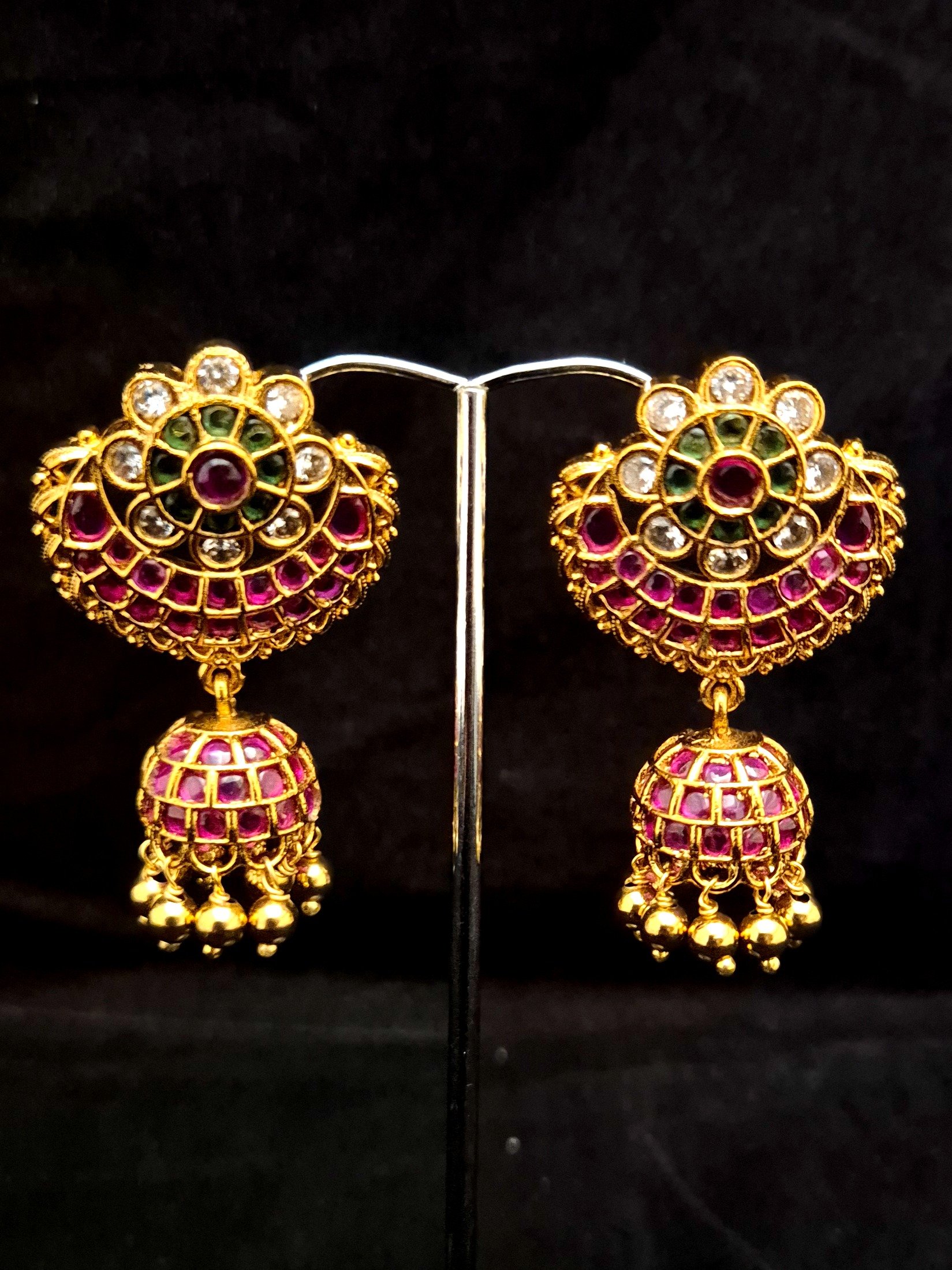 Antique Jhumukas EAR-AQ-KP-017
