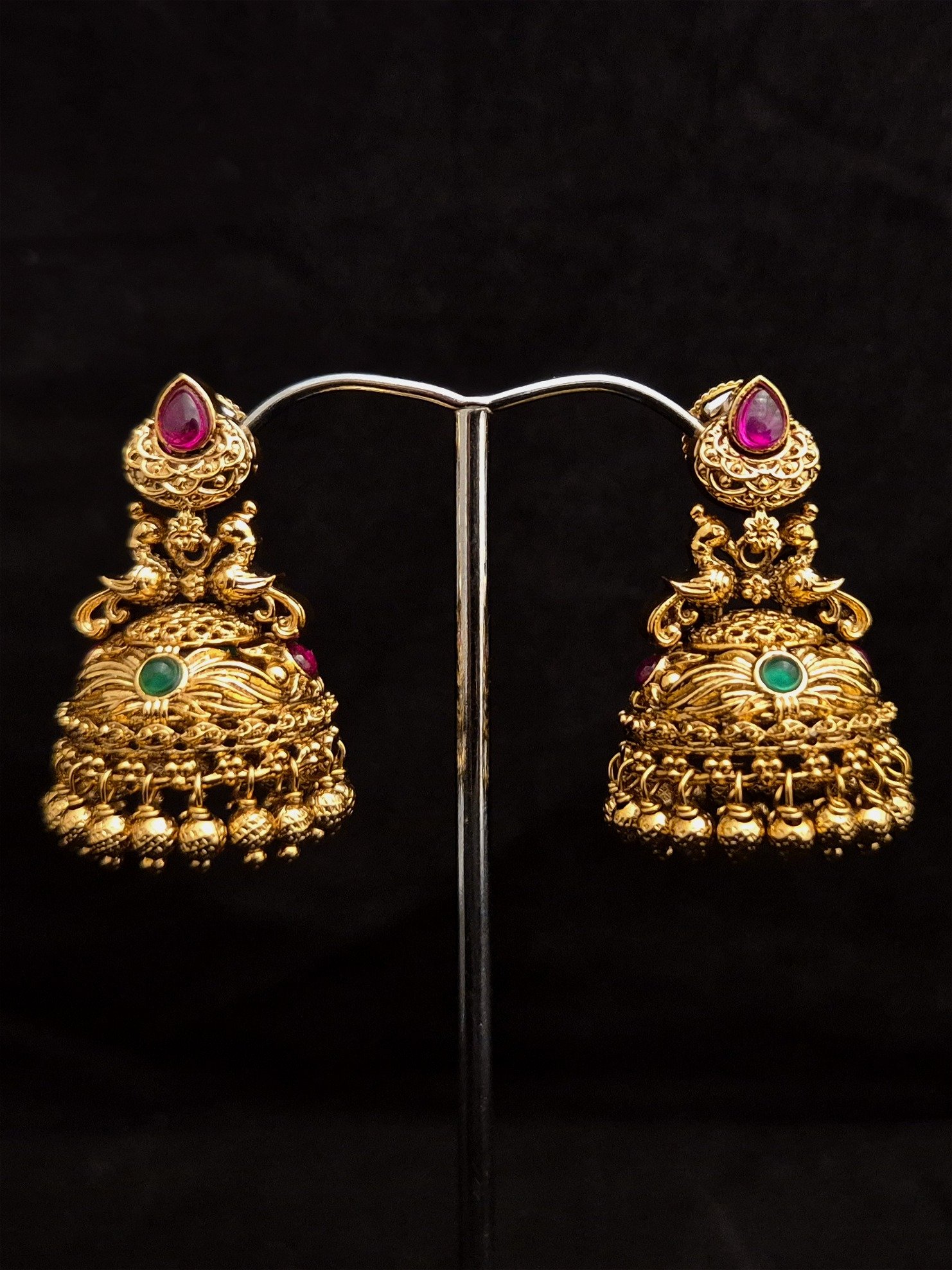 Antique Jhumukas EAR-AQ-KP-007