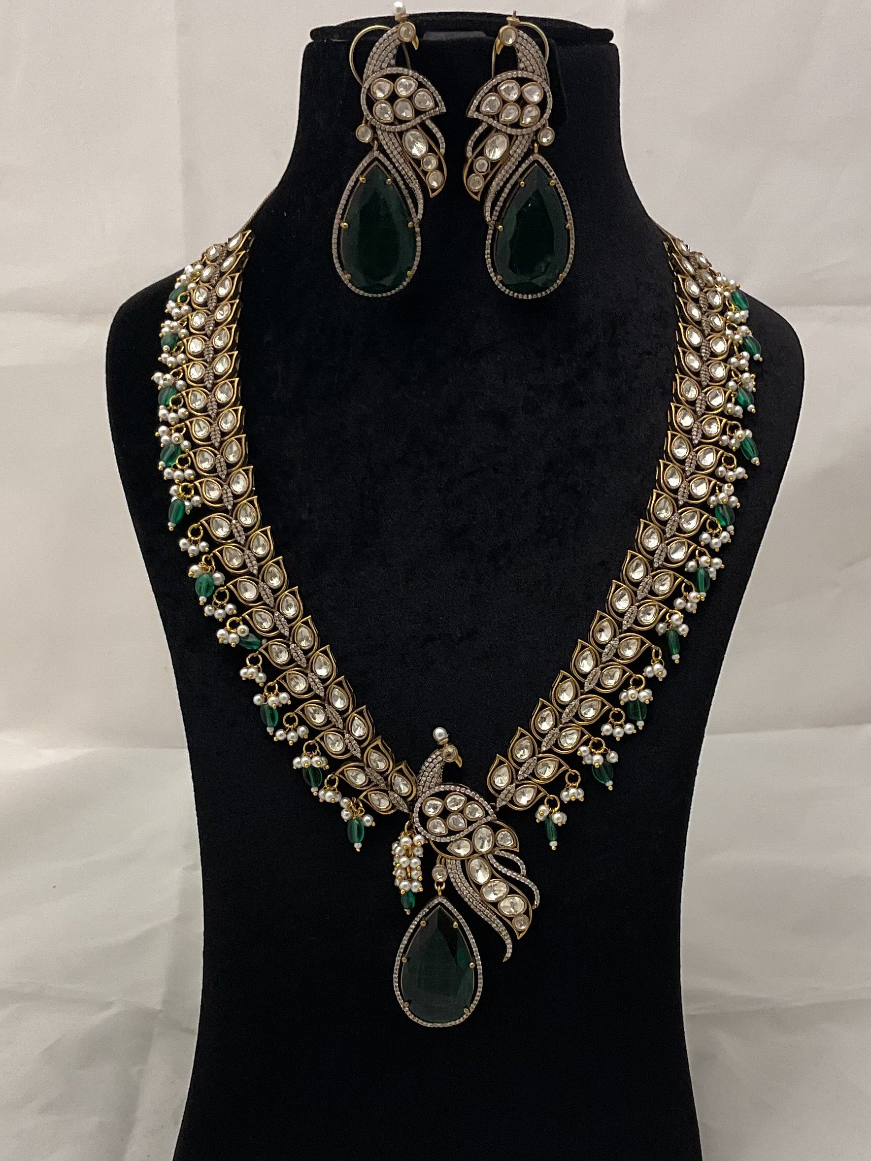 Kundan long necklace -0588