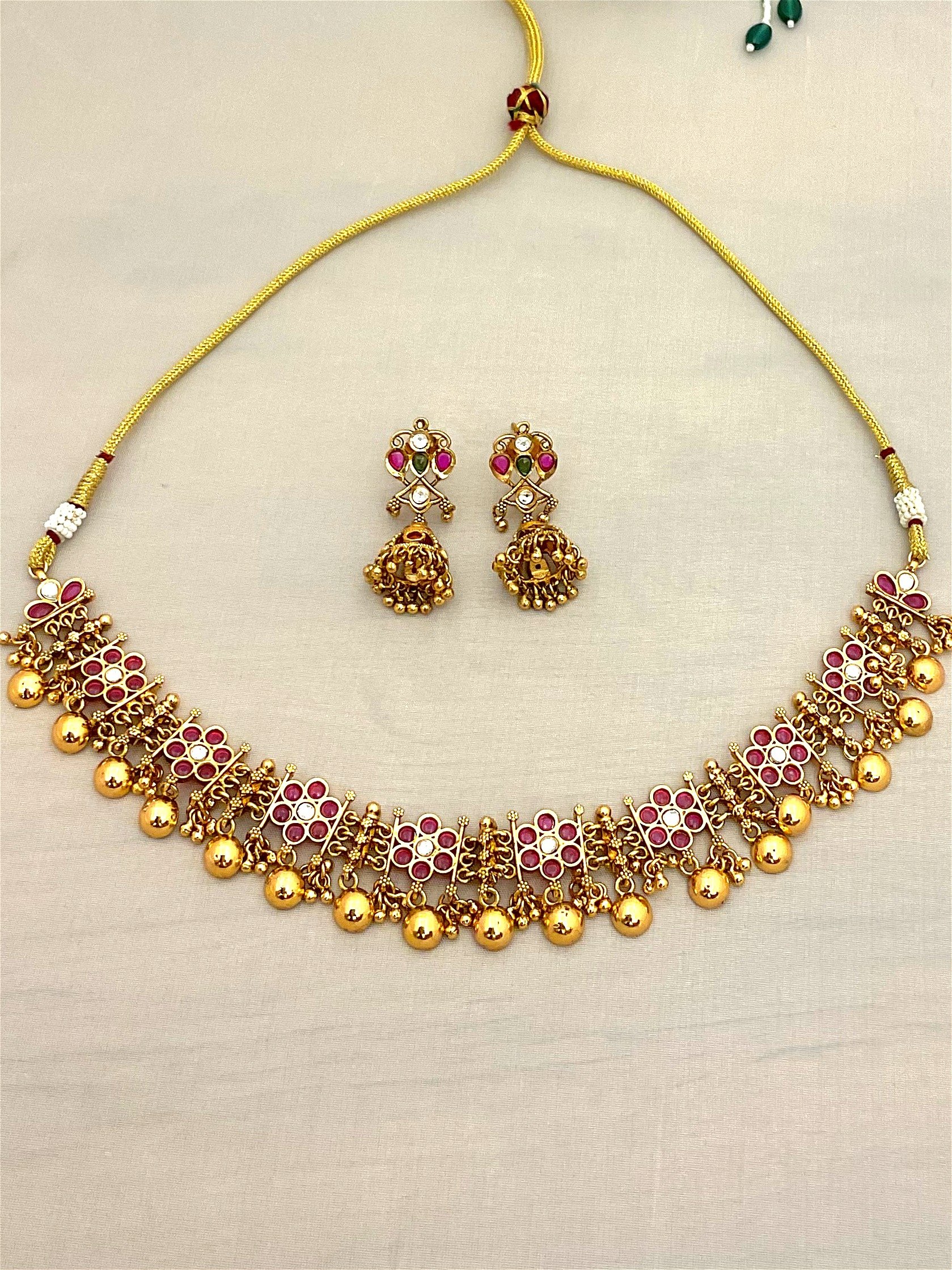  Antique Necklace NKC-AQ-KP-0030