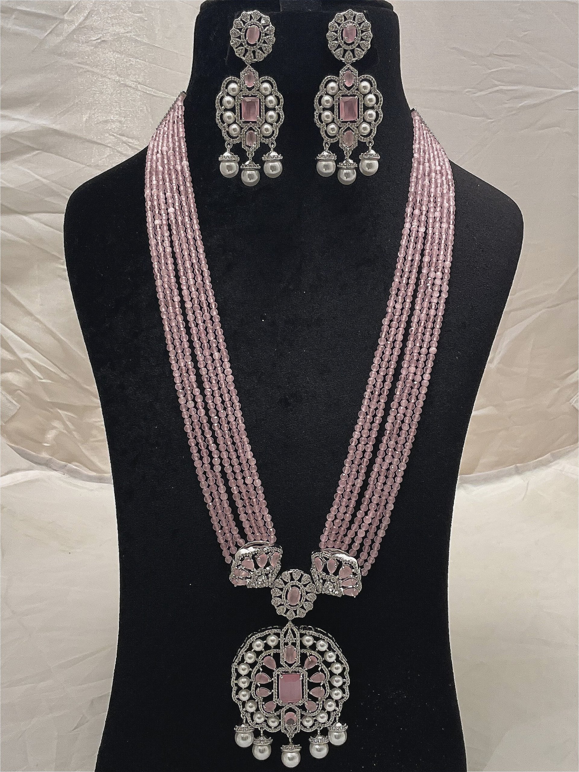 Victorian long  necklace NKL-VT-BD-005