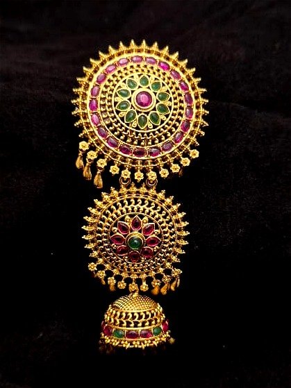 Antique Hair Brooch AHB-AQ-015