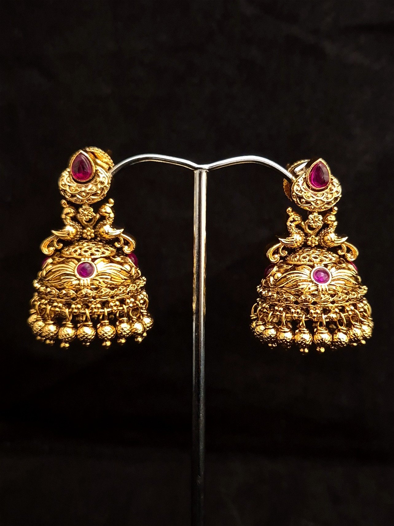 Antique Jhumukas EAR-AQ-KP-006