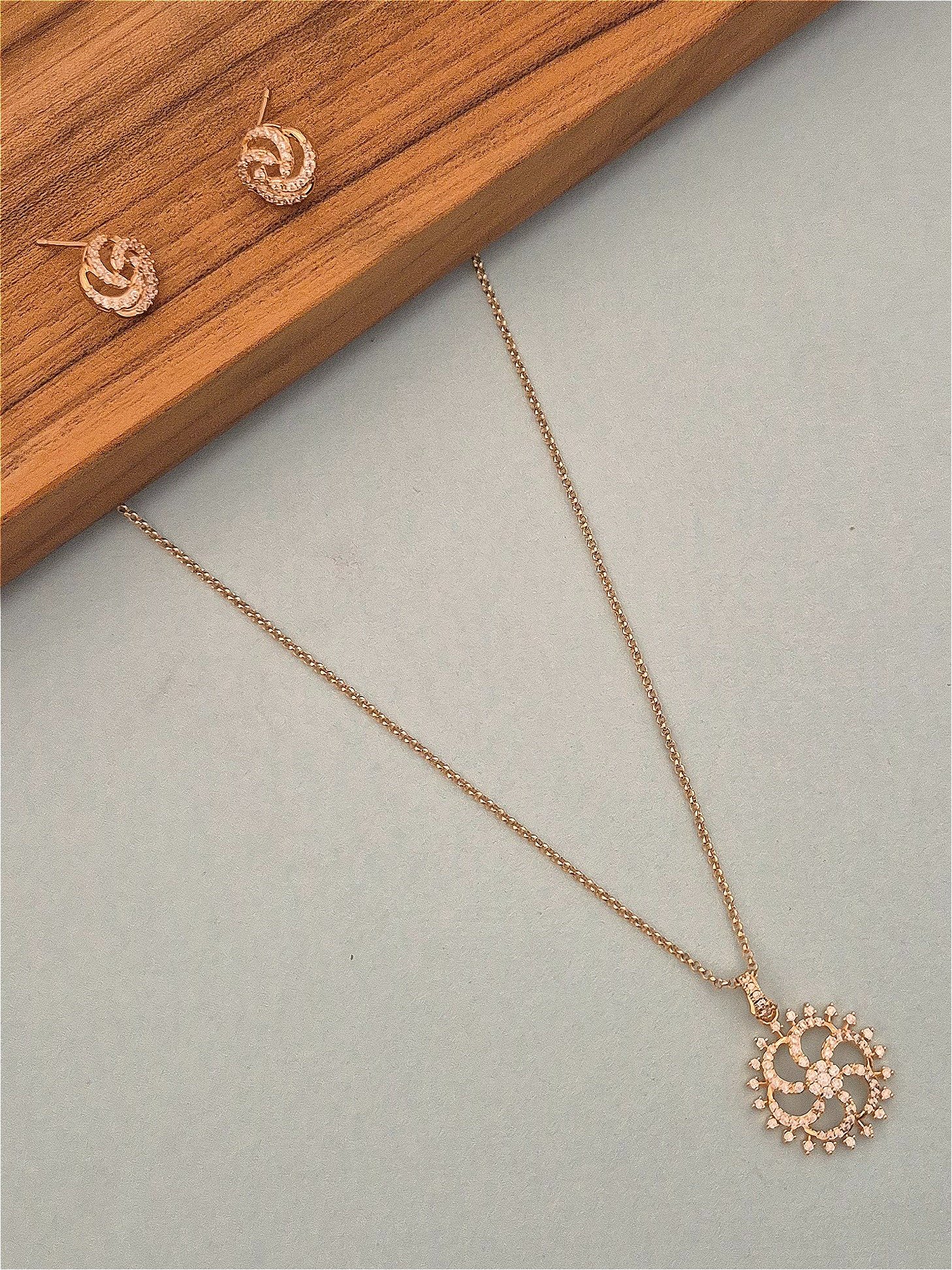 Zircon necklace NCK-GP-ZC-015
