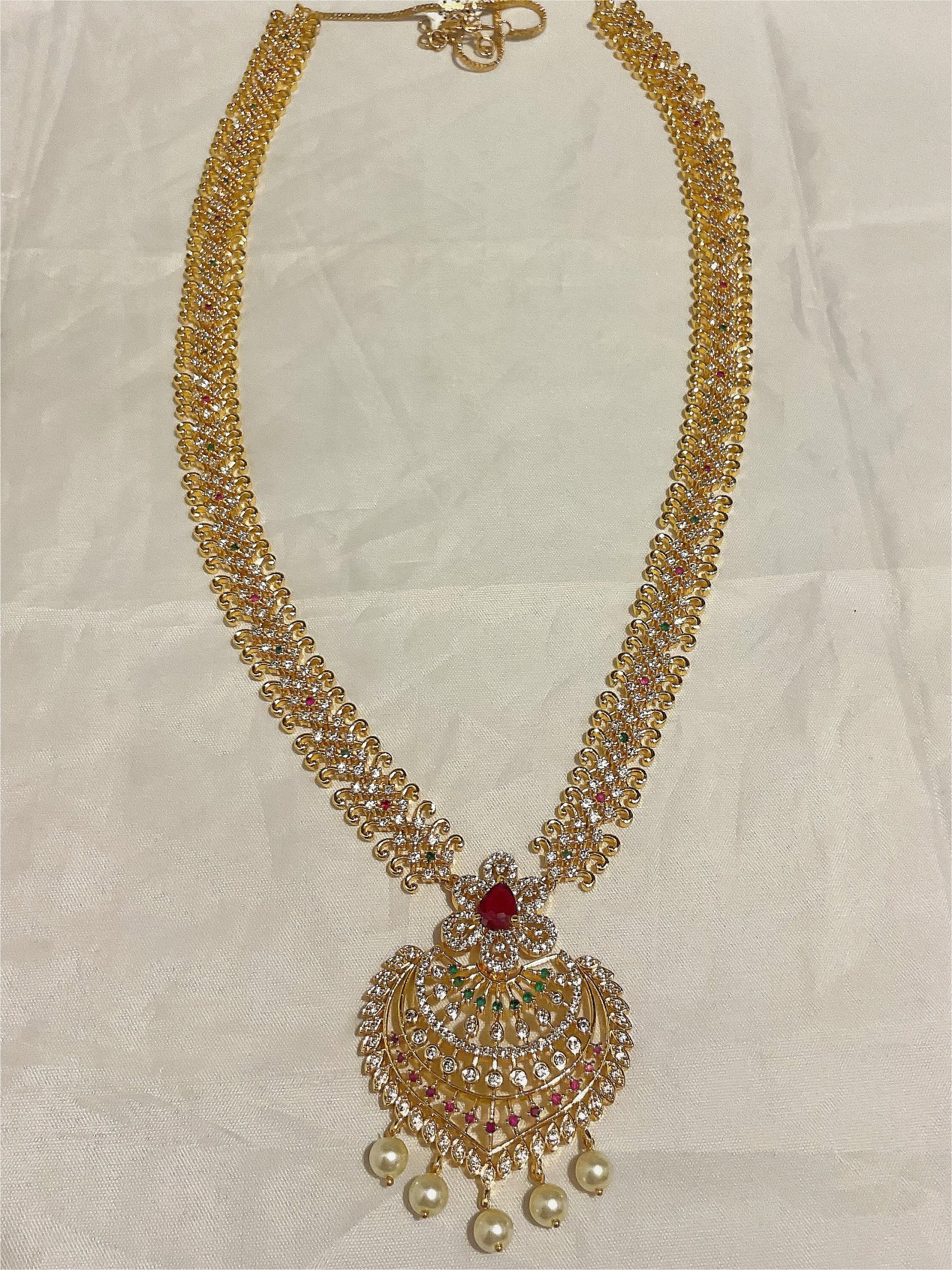 Stone Long Necklace NCL-GP-ST-006